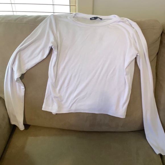 New Womens Zara White Short Top & Crosby Ankle Pants - Picture 4 of 8